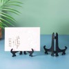 Tincogo 5" Black 12pcs/set Plastic Easels Plate Display Stands Picture