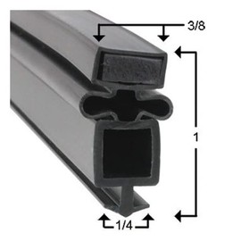 Passeal T-23DT-1-G-1 Gasket Magnetic Door Seal - 25 5/8 x 26 3/4 Compatible with Passeal Part # 810808