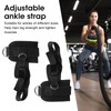 Ankle Straps for Cable Machines Fitness Adjustable D Ring Ankle