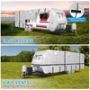 Mofeez Oxford Fabric Travel Trailer RV Cover, Camper Cover with