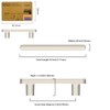 Amerdeco 10 Pack Brushed Satin Nickel Cabinet Pulls 3 Inch(76mm)