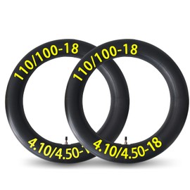 2-Pack 4.10/4.50-18 Inner Tube 110/100-18 Dirt Bike Tube 110/90-18 110/80-18 120/90-18 120/80-18 100/100-18