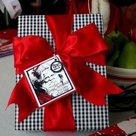 CC wonderland zone Satin Ribbon Red (25 m Long x 100 mm Wide) Decoration Gift Ribbon Decorative Ribbon Fabric Ribbon for Wedding