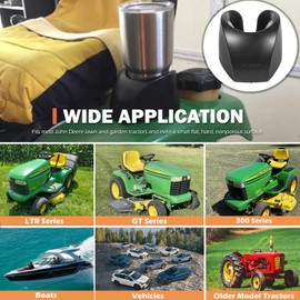 Lawn Garden Tractors Beverage Cup Holder Fit for John Deere 325 335 345 355 415 GT225 GT235 GT245 LTR155 LTR166 Replacement for AM131898 AM132036 AM130685