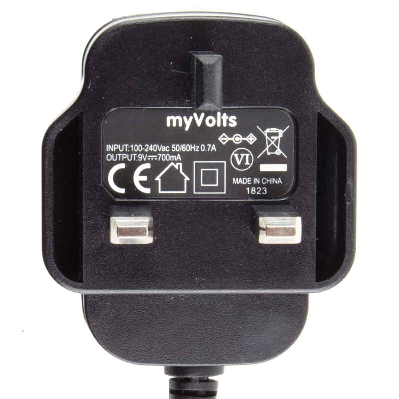 MyVolts 9V power supply adaptor compatible with Ion Key 49