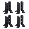 Wpbhk 8Pcs Adjustable Deck Post Anchor Base Brackets Fit 1.5x1.5,2x2,2x4,4x4