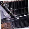 CIYODO Acrylic Transparent Bird Feeder with Removable Tray Large S