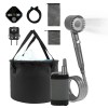 LakeForest 6000mAh Electric Shower Pump Shower Pump Rechargeable Shower Head