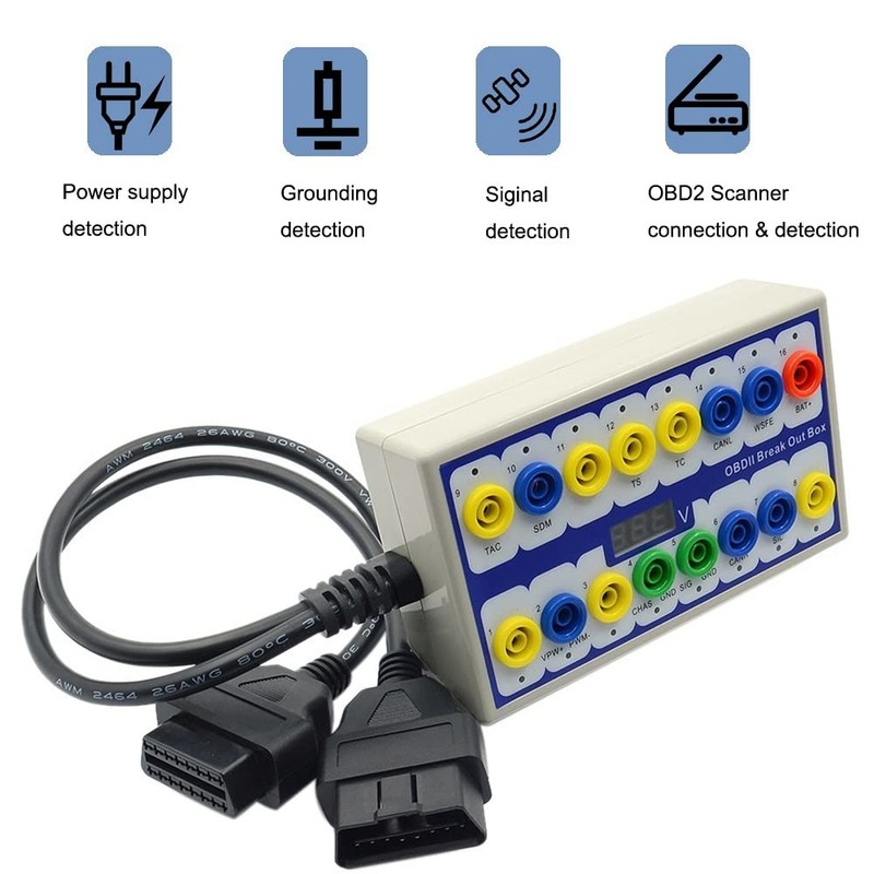 ZSooner OBD 2 Splitter Tester Auto Car Diagnostic Conector Breakout