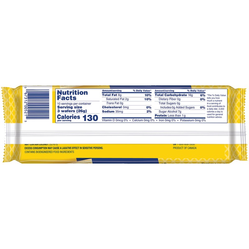 Voortman Bakery Sugar Free Lemon Wafers, 255g,9 Ounce (Pack of