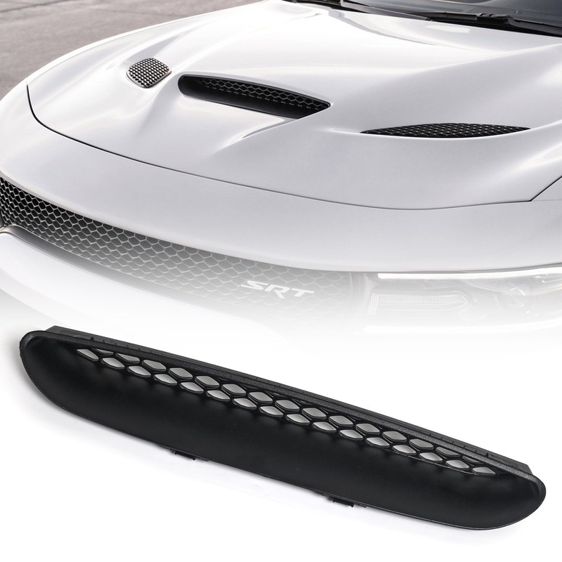 VLINCAR Hood Bezel Set 3pcs Compatible with Dodge Charger SRT