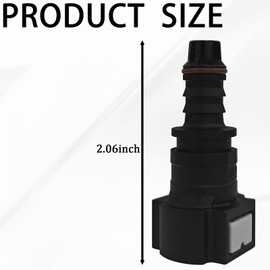 Msyuusr 2 PCS Fuel Line Quick Connector, Nylon Straight Quick Connect Fuel Line Fittings, 9.49mm 3/8 Engine Fuel Line, Quick Connect Release Hose, Suitable for Most Models (Straight)