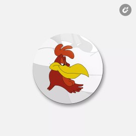 Unbranded Looney Tunes Cartoon Foghorn Leghorn | 4'' X 4'' Round Decorative Magnet