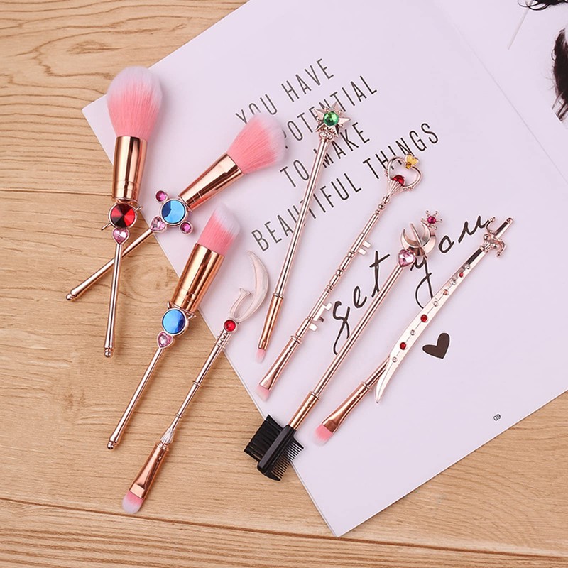 Sailor Moon Makeup Brush, Eye Shadow Brush, Set of 8,