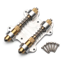 MAXCHEER Electric Guitar Brass Tremolo Bridge Brass Arming Adjuster for FR Tremsetter Set Guitar Tremolo Stabilizer Stopper Guitar Parts (Dual)