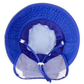 HECCEI Baby Sun Hat, UPF 50+ Toddler Sun Protection Cap Adjustable & Breathable with Neck Flap Legionnaires Hat, Summer Essential for Beach, Pool & Outdoor (UK, Age, 6 Months, 24 Months, Blue)