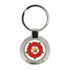 Tudor Rose Metal Key Ring