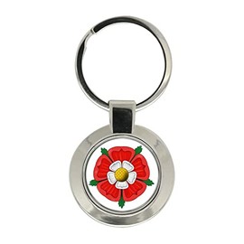 Tudor Rose Metal Key Ring