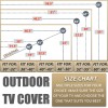 Unbranded 30-65 inch Outdoor TV Cover Weatherproof Protector LCD LED