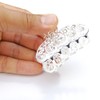 Luxxii - (2 Pack) 2" Mini Vintage Metal Crystal Rhinestone