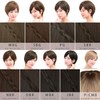 AQUADOLL Wig, Short, Full Wig, Boyish Cool, Black Hair, Blonde,