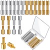 Charniol 20 Sets Brass Bracket Bolt Fasteners and Stainless Steel