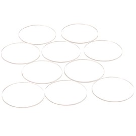 The Broken Token Clear Circle Miniature Bases - Visible & New Miniature Bases with Clear Acrylic and MDF Bases - Pack of 10 (2")