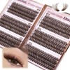 Mavphnee Brown Lash Extensions D Curl Eyelash Extensions 480Pcs Volume