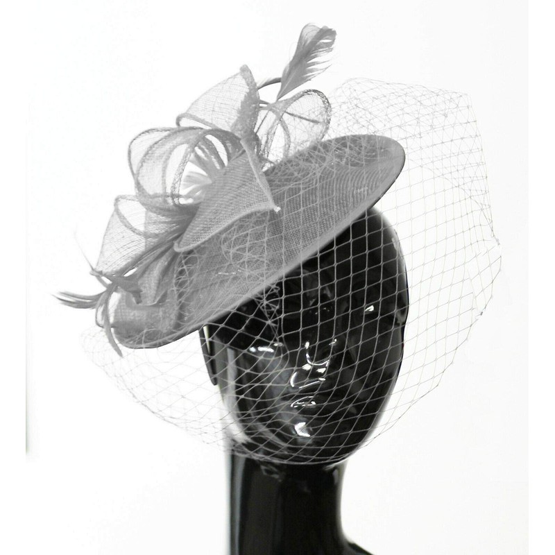 Caprilite Saucer Sinamay Headband Fascinator Wedding Ascot Hat Hatinator Birdcage