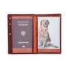 Josephine Osthoff Men's Leather ID Holder, Passport Case, Portrait Format,