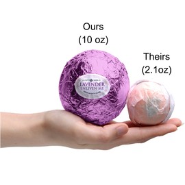 Bath Bomb with Size 6 Ring Inside Enliven Me Lavender Extra Large 10 oz. Made in USA