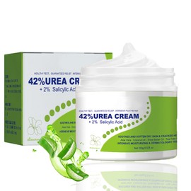 Urea Cream 42 Percent for Feet,42% Urea Foot Cream for Very Dry Feet,Athletes Foot Cream,Cracked Heel Repair Cream,Callus Remover Nourishes Soften,Intensive Moisturizer,Foot & Hand & Elbow-100g