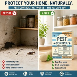 Peppermint Pest Repellent Balls for Home & Garden – Natural Scent Rodent Deterrent for Indoor & Outdoor Use