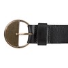 Lucky Brand Women's Leather Bold Fashion Belts, Statement Buckle-Black, L