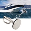 Marine Hatch Cover Pull Handle with Spring Hidden Pin Button