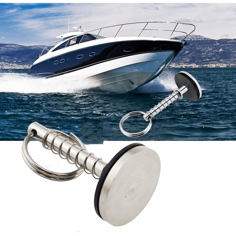 Marine Hatch Cover Pull Handle with Spring Hidden Pin Button