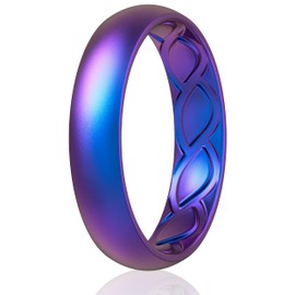 Saco Band - Anillo de silicona para mujer, 5,5 mm de ancho, 1,8 mm de grosor, 9.5 - 10 (19.80mm), Silicona, Sin piedras preciosas