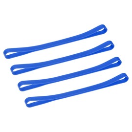 sourcing map Towel Bands 4 Pack, Rubber Towel Clips for Storage Towels Books Blanket Clothing Stretchable Rubber Towel Bands, Blue
