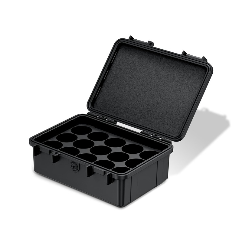KIWIFOTOS 15 Slots D Battery Organizer Storage Case IP67 Waterproof