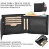 Marc Peter Oslo Men's Leather Wallet Black Nappa with RFID