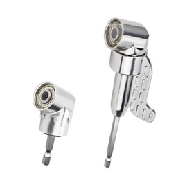 ieron 105 Degrees 1/4 Inch Right Angle Drill Adapter Hex Shank Screwdriver Angled Bit Holder Quick Change Drive Magnetic Bit Socket for Tight Space (Long + Short 2 Pack)