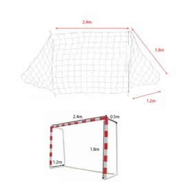 DEWIN Soccer Goal Post Net, Soccer Nets Sports Replacement Football Goal Post Net for Sports Match Training (8 x 6ft)