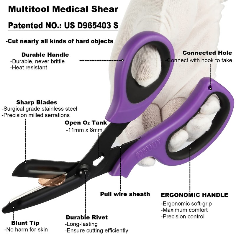 MEUUT First Aid Kits with Stethoscope Case Trauma Shears Bandage