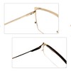 COVESATO Oversized Metal Frame Reading Glasses for Women,Fashion Cat Eye