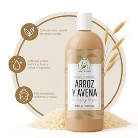 Tnico Hidratante de Arroz Con Avena Facial Productos Mart Mexico 1 litro