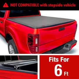 MaxMate Soft Tri-fold Truck Bed Tonneau Cover Compatible with 1982-2013 Ford Ranger; 1994-2010 Mazda B-Series | Fleetside 6' (73") Bed | TCF371022