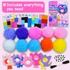 EZCRA Kids Crafts Ages 4-8 – 10 Plush Pom Pom
