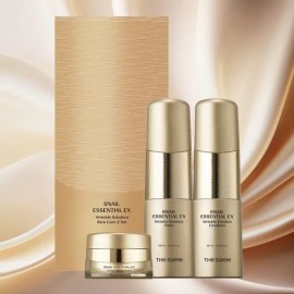 The Saem Snail Essential EX Wrinkle Solution Skin Care 2-piece Set / 더샘 스네일 에센셜 이엑스 링클 솔루션 스킨 케어 2종 세트