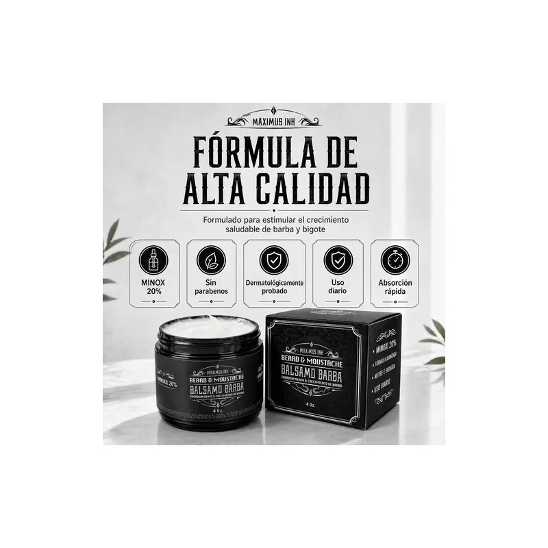 Kit 3 Unidades Balsamo Para Crecer La Barba Al 20%