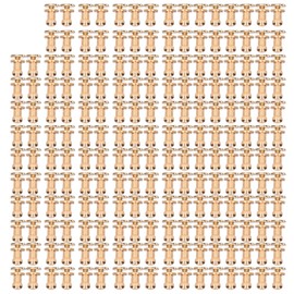 200 Sets Chicago Screws Round Head Rivets 8x6mm DIY Round Head Rivets High Durability Leather Rivets for Handbag Clothing Gold